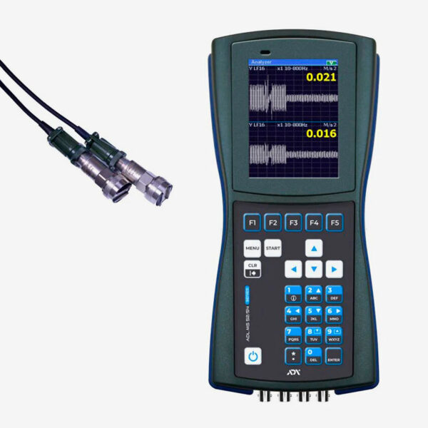 Analizador de Vibración 2 Canales, Tacómetro, FFT Adelix ADL-MS52